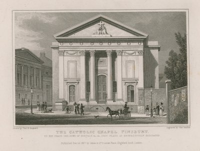 La capilla católica en Finsbury de Thomas Hosmer Shepherd