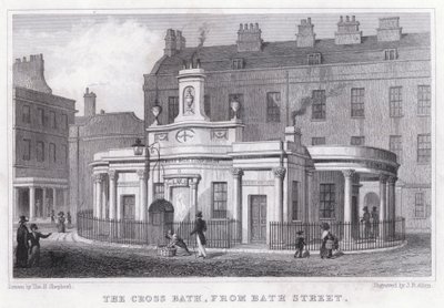 El Cross Bath, desde Bath Street de Thomas Hosmer Shepherd