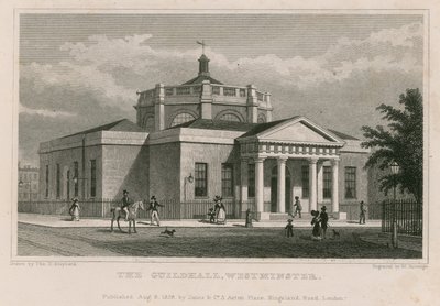 El Guildhall, Westminster, Londres de Thomas Hosmer Shepherd