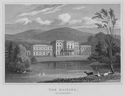 The Haining, Selkirkshire (grabado) de Thomas Hosmer Shepherd