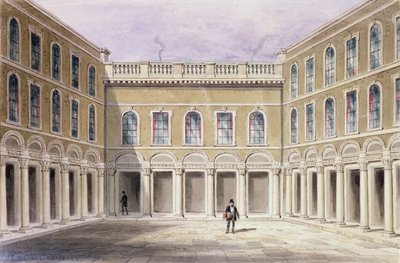 El patio interior del Salón de los Draperos, 1854 de Thomas Hosmer Shepherd