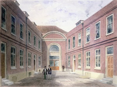 El Patio Interior de Girdlers Hall Basinghall Street, 1853 de Thomas Hosmer Shepherd