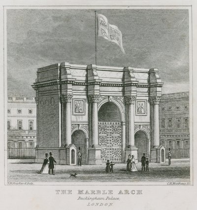 El Arco de Mármol, Palacio de Buckingham de Thomas Hosmer Shepherd