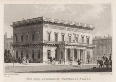 El nuevo Ateneo, Waterloo Place, Londres de Thomas Hosmer Shepherd