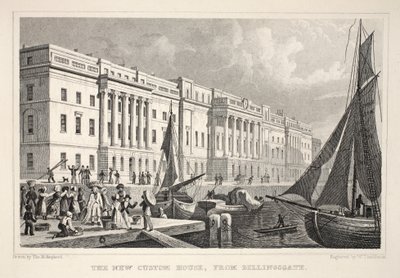 La nueva aduana, desde Billingsgate, de 