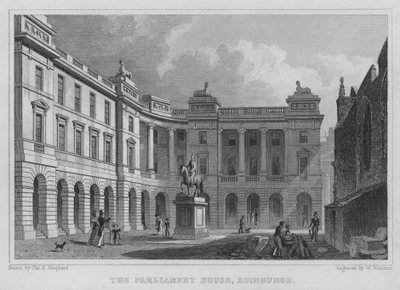 La Casa del Parlamento, Edimburgo (grabado) de Thomas Hosmer Shepherd