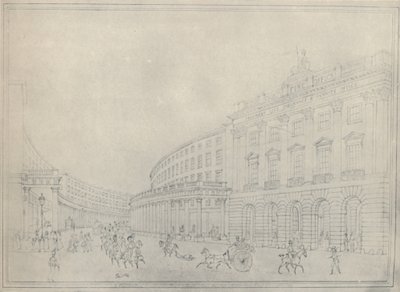 El Cuadrante, Regent Street, 1822 de Thomas Hosmer Shepherd