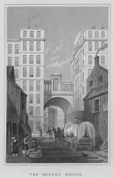 El Puente del Regente (grabado) de Thomas Hosmer Shepherd