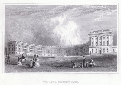 El Royal Crescent, Bath de Thomas Hosmer Shepherd