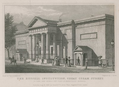 La Institución Russell, Great Coram Street, Londres de Thomas Hosmer Shepherd