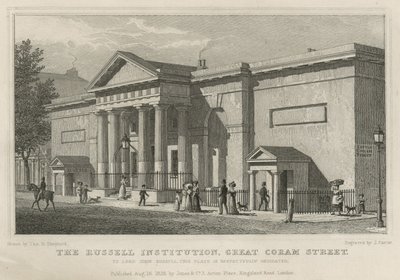 La Institución Russell, Great Coram Street, Londres de Thomas Hosmer Shepherd