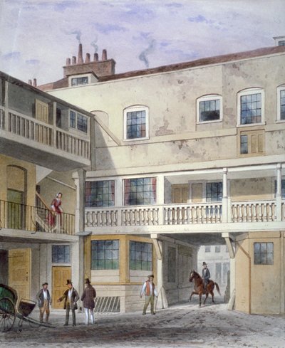La posada de los Tres Reyes en Piccadilly, Westminster, Londres de Thomas Hosmer Shepherd