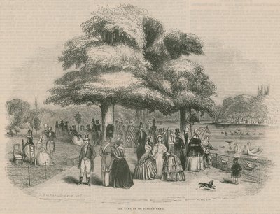 El lago en el Parque St James de Thomas Hosmer Shepherd