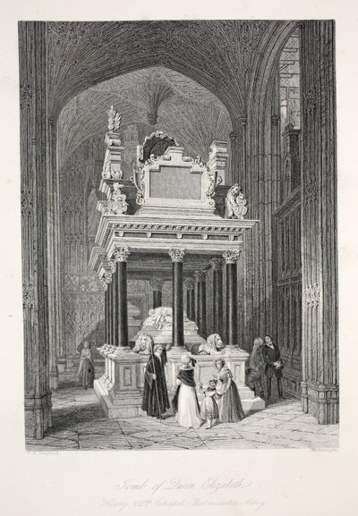 Tumba de la Reina Isabel I, de 
