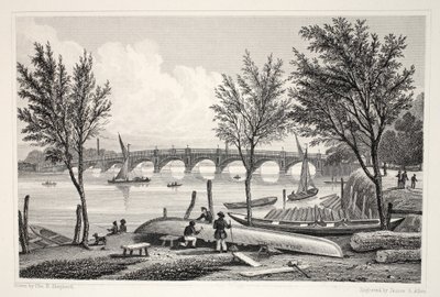 Puente de Vauxhall desde Millbank, de 