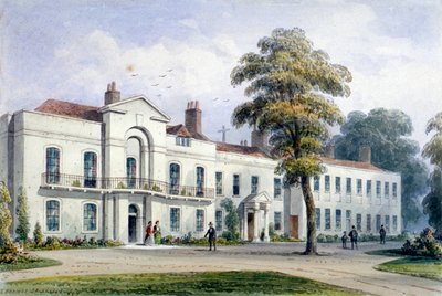 Vista de Brompton Lodge, Kensington, Londres, 1857 de Thomas Hosmer Shepherd