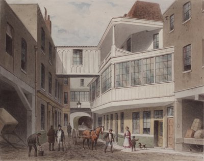 Vista de la Taberna Cross Keys, Wood Street de Thomas Hosmer Shepherd