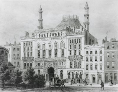 Vista del Panóptico Real de Ciencia y Arte, 1825 de Thomas Hosmer Shepherd