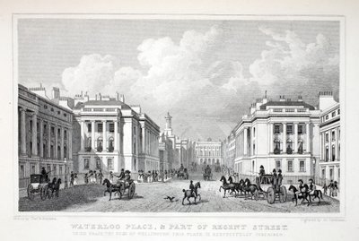 Waterloo Place y parte de Regent Street, de 