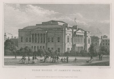 Casa York, Parque St James, Londres de Thomas Hosmer Shepherd