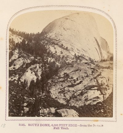 Cúpula Sur, 2.000 metros de altura - desde el sendero Nevada Fall Trail de Thomas Houseworth
