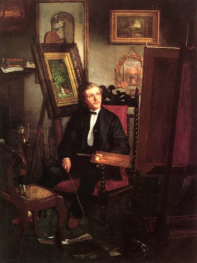 Autorretrato, c.1870 de Thomas Hovenden