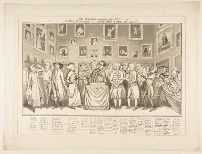 El Matthew-orama para 1827 o Recogiendo en el Cockney, ¿No es bueno ahora?, 26 de marzo de 1827 de Thomas Howell Jones