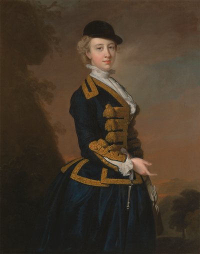 Retrato de una joven de la familia Fortesque de Devon de Thomas Hudson