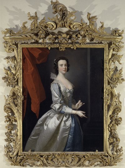 Retrato de una mujer, probablemente Elizabeth Aislabie, de Studley Royal, Yorkshire de Thomas Hudson