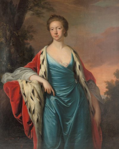 Princesa María de Gran Bretaña 1723-1772, Landgravina de Hesse-Kassel, 1750s de Thomas Hudson