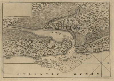 (Plano de la ciudad y el puerto de San Agustín. LOC 75693262 de Thomas Jefferys