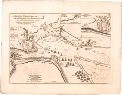 Un plano del río San Lorenzo por Jeffreys de Thomas Jefferys