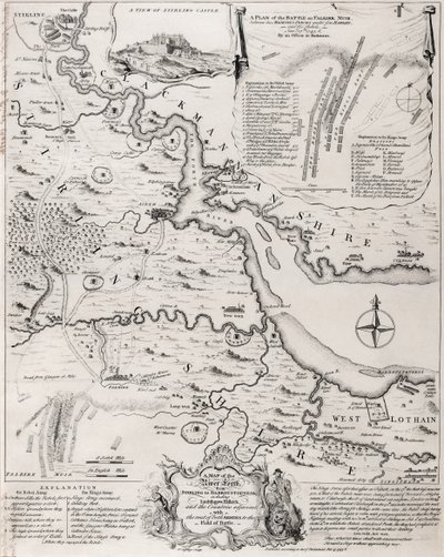 La batalla de Falkirk, 28 de enero de 1746 de Thomas Jefferys