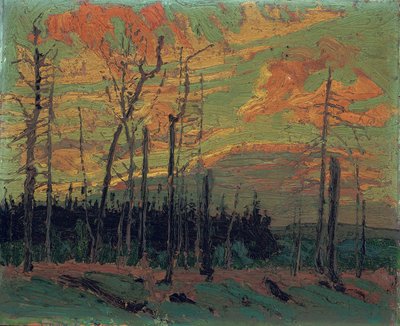 Tierra quemada al atardecer, 1915 de Tom Thomson