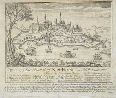QUEBEC, La Capital de NUEVA FRANCIA, un Obispado y Sede de la Corte Soberana de Thomas Johnston