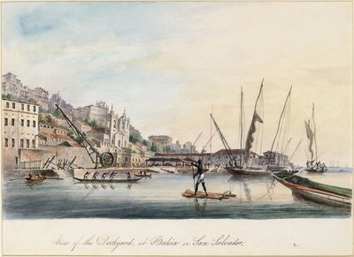 Vista del Astillero, en Bahía o San Salvador de Thomas L. Hornbrook