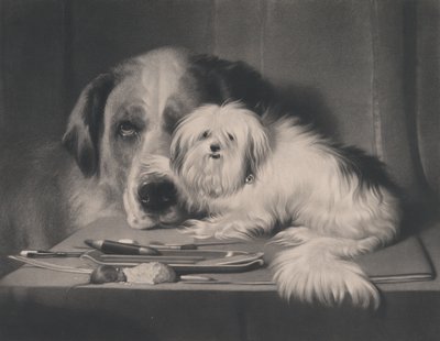 El perro-león de Malta--El último de su tribu, 1844 de Thomas Landseer