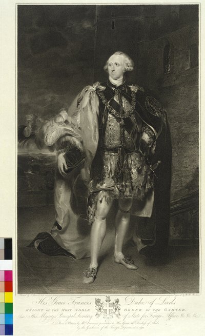 5º Duque de Leeds Osborne (grabado) de Thomas Lawrence