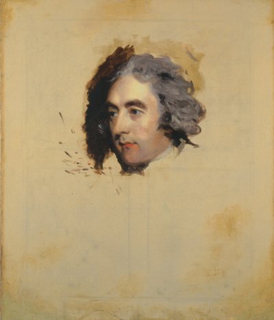 Retrato de un hombre, posiblemente William Eden, 1er Lord Auckland, MP (1744-1814) (inacabado) de Thomas Lawrence