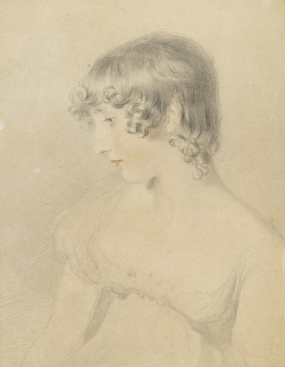 Retrato busto de Susan Bloxam, girado de perfil a la izquierda, 1818 de Thomas Lawrence