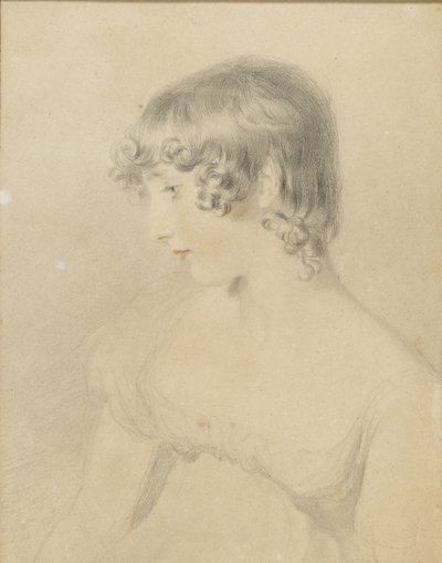 Retrato busto de Susan Bloxam, girado en perfil a la izquierda, 1818 de Thomas Lawrence