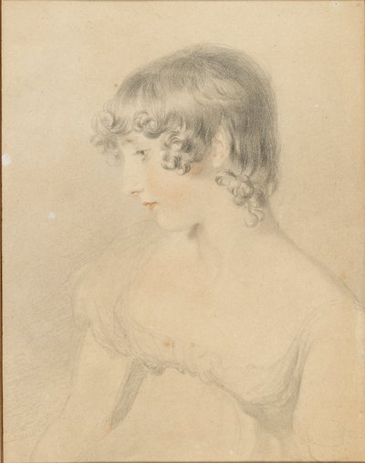 Retrato busto de Susan Bloxam, girado en perfil a la izquierda, 1818 de Thomas Lawrence