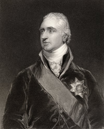Charles Whitworth, primer conde Whitworth, grabado por Henry Robinson (fl.1827-72), de 
