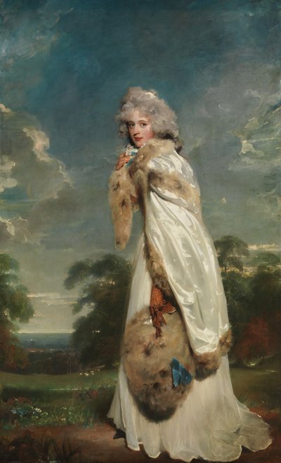 Elizabeth Farren nacida alrededor de 1759, fallecida en 1829, luego condesa de Derby, 1790 de Thomas Lawrence