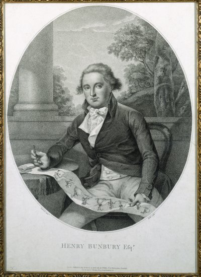Henry William Bunbury, grabado por Thomas Ryder, 1789 de Thomas Lawrence