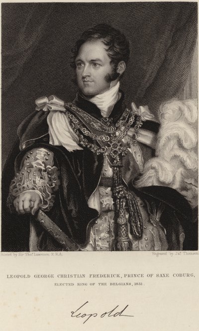 Rey Leopoldo I de Bélgica de Thomas Lawrence