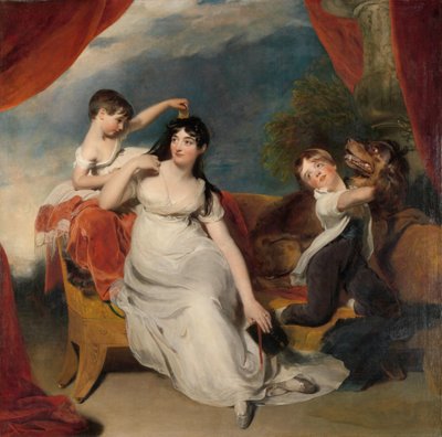 Maria Mathilda Bingham con dos de sus hijos
Maria Mathilda Bingham, esposa de Henry Baring, con dos de sus hijos, presumiblemente James Bridgeman y Anna Maria de Thomas Lawrence