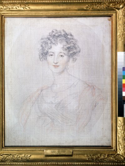 ""Retrato de la condesa Elisabeth (Elizaveta) Vorontsova (1792-1856)"" Dibujo a pluma de Thomas Lawrence (1769-1830) 1821 Museo Pushkin, Moscú de Thomas Lawrence