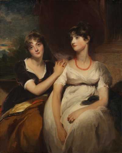 Retrato de Charlotte y Sarah Carteret-Hardy de Thomas Lawrence