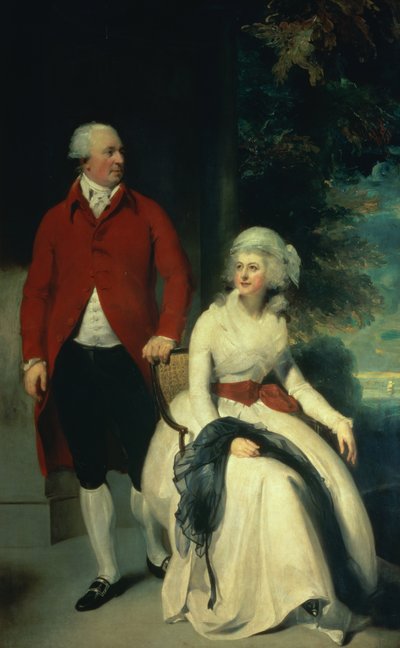 Retrato de John Julius Angerstein (1735-1823) y su segunda esposa Eliza (1748/9-1800), c.1792 de Thomas Lawrence
